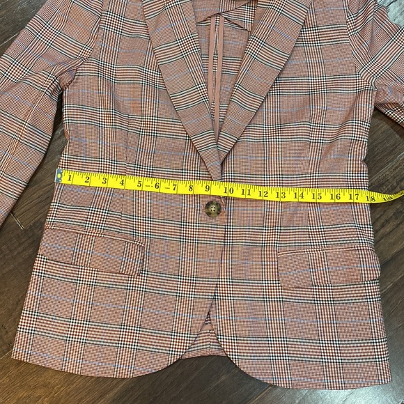 BB Dakota plaid one button blazer jacket - Picture 8 of 11